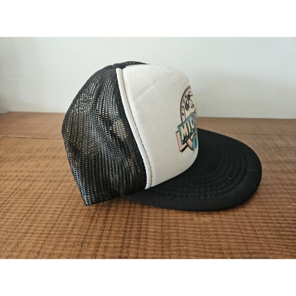 Mickey Mouse 60 Sixty Year Anniversary Black And White Mesh Hat Cap Trucker - Picture 3 of 7